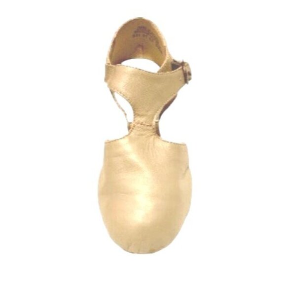 Capezio Tan Lyrical Modern Split Sole Dance Shoes Childs 3.5 Pedini Leather - Picture 3 of 7